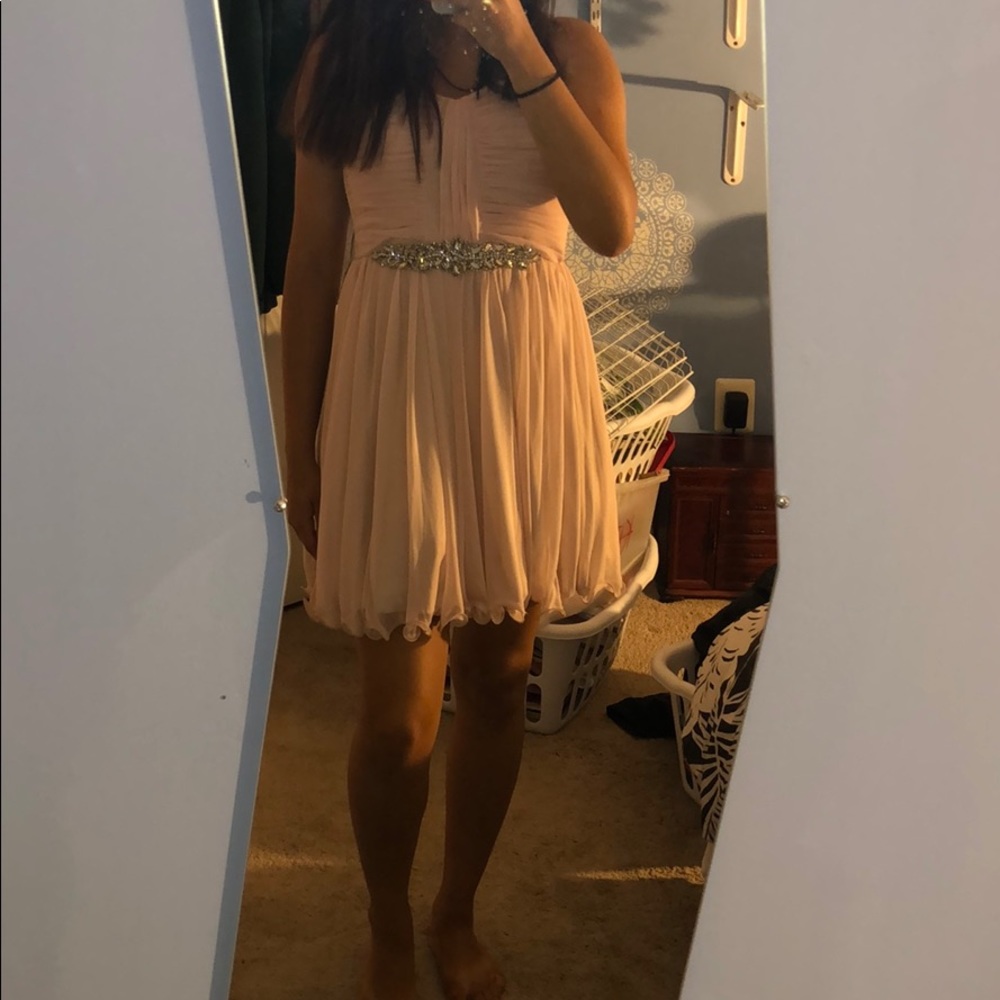 Gorgeous pink ruffled dress